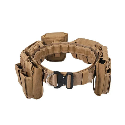 6 in 1 Tactical Waist Bag Tactical Belt with Pouches Hunting Equipment Military Wallet Waterproof Outdoor Tactical Bagpack Leedoar