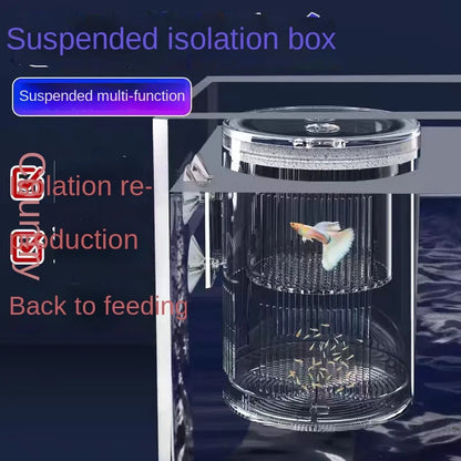 Fish Tank Isolation Box Incubation Box Peacock Fish Phoenix Tail Breeding Box Small Fish Fry Outside Non Acrylic Spawning Room Leedoar