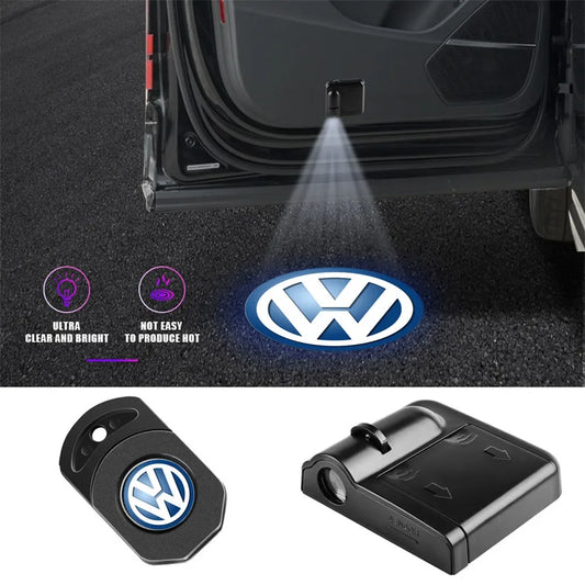 Luz de boas-vindas para carro Luz laser para porta Iluminação de porta Iluminação de solo Luz de advertência LED Modificação montada no carro Sem fio