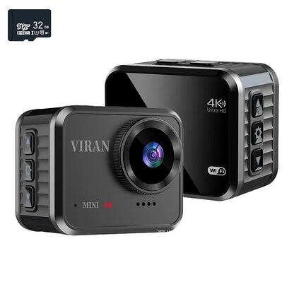 4K 60FPS Wifi HD Portable Mini Action Camera Remote View 1.54 Inch Screen 160° Wide Angle Sports Video Recorder lP68 Waterproof Leedoar