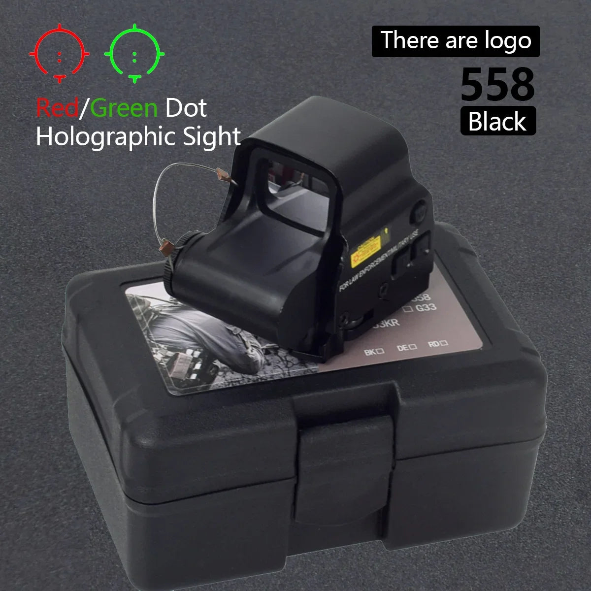 551 552 553 558 Red Green Dot Holographic Sight Scope Hunting Red Dot Reflex Sight Riflescope Collimator With 20mm Rail Mount Leedoar