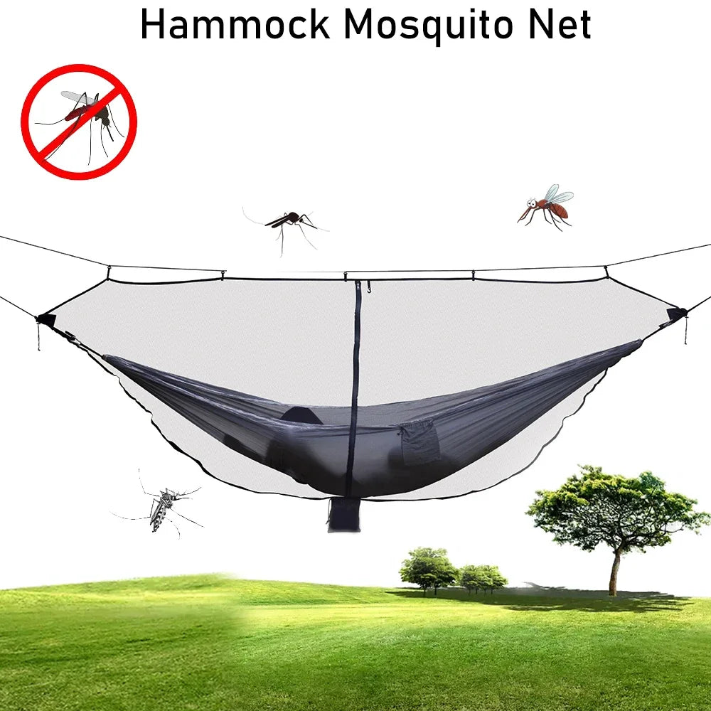 Outdoor Camping Hammock 360 Degree Protection Mosquito Net Separated Anti-Mosquito Hook Netting Cover Lawn Camping Travel Leedoar