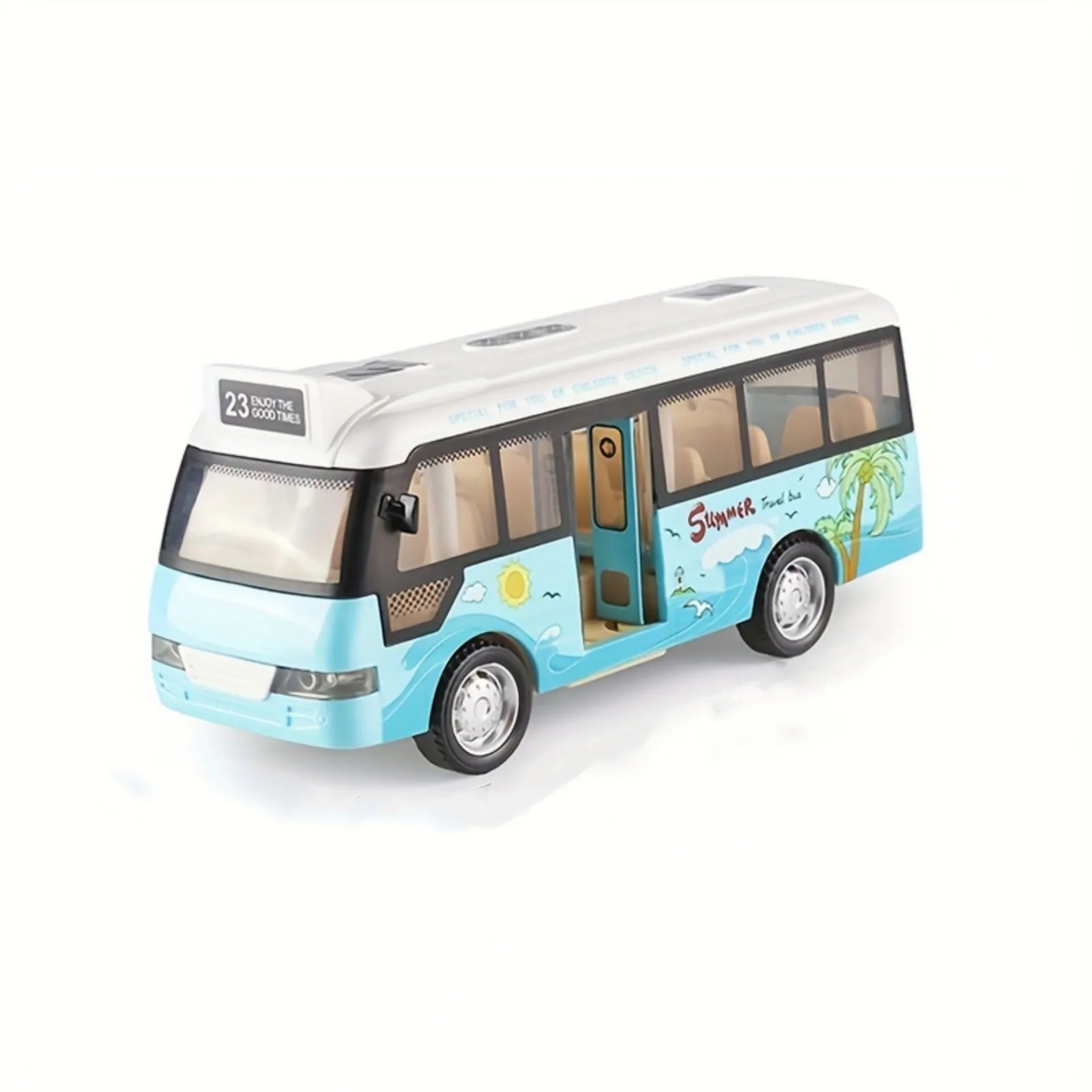 School Bus Toys Cars Die Cast Metal Little Cars City Bus With Sound And Light Up Friction Powered Cars Play Toys Gift For Kids Leedoar