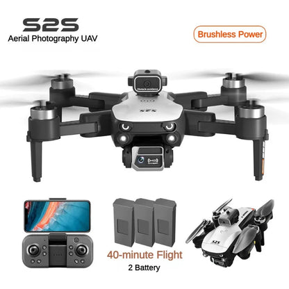 Brushless UAV S2S Long Endurance Remote Control Four Axis Flight Camera Obstacle Avoidance Optical Flow 6K Dual Lens Positioning Leedoar