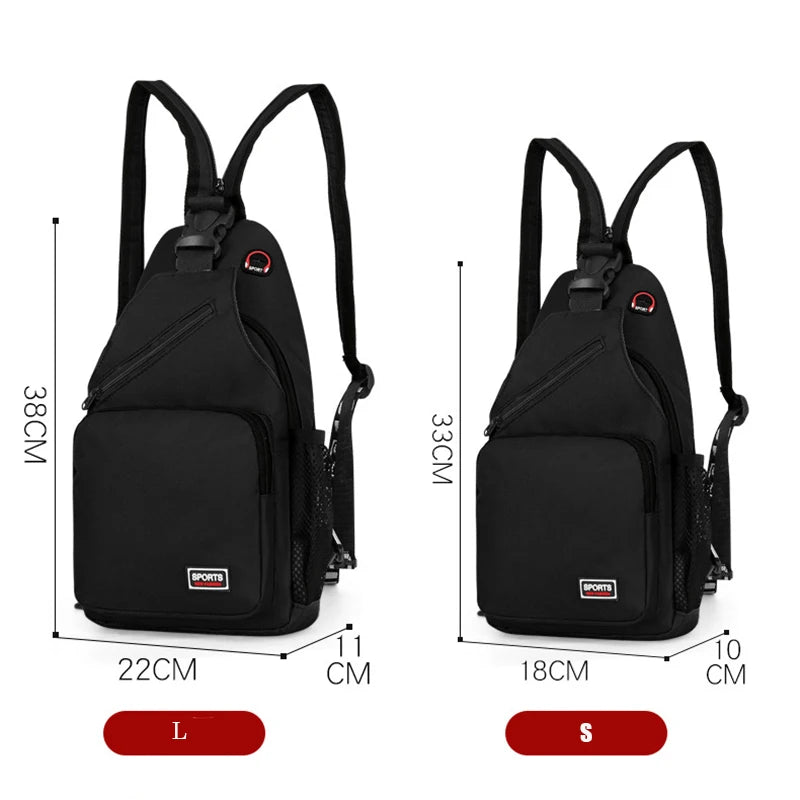 2023 New Arrival Women's Chest Bag Wholesale INS Trendy One Shoulder Backpack Multi Functional Men Green Beige Black Red Package Leedoar