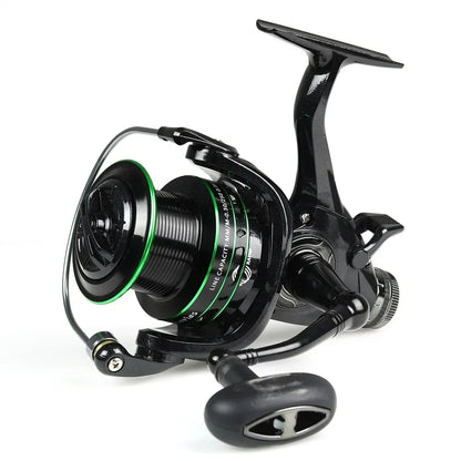 New Double Brake Design Fishing Reel Super Strong Carp Fishing Feeder Spinning Reel Spinning wheel type fishing wheel SNK Leedoar