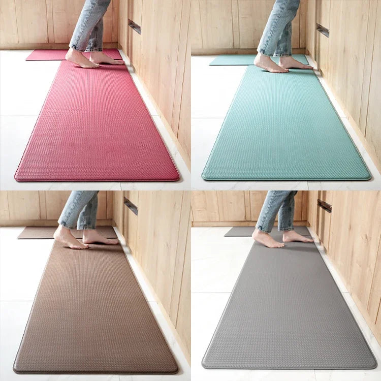 Daily Sharing PVC two-sided Cushion Kitchen Mat 44x75 CM/44x150 CM Leedoar