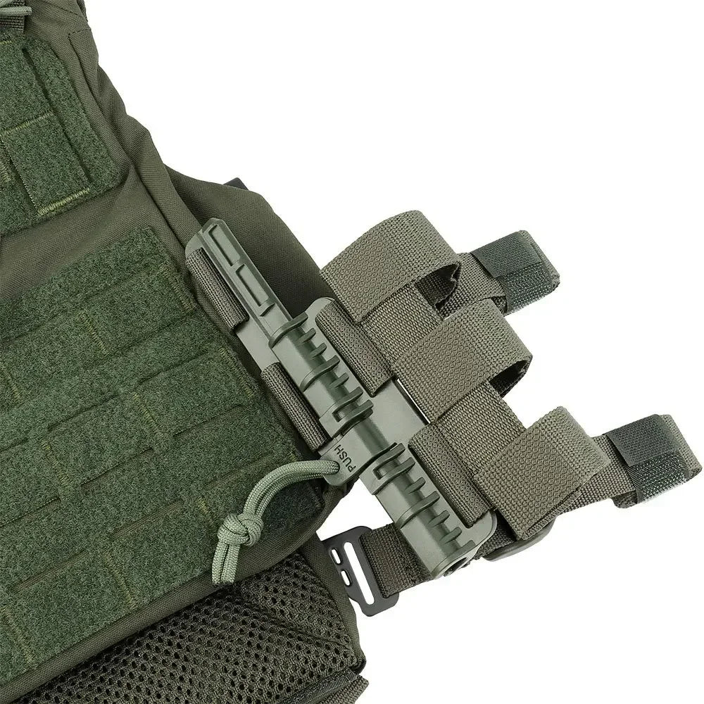 Outdoor Tactical Vest Combat Quick Release On/Off MOLLE Military Equipped with Quick Adjustment Multi Size K19 Plate Rack Leedoar