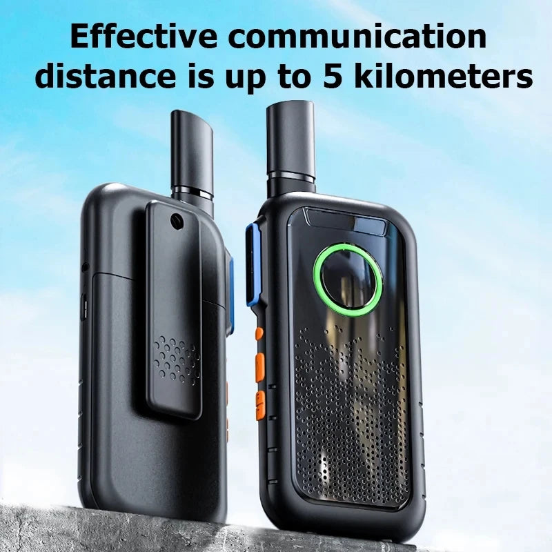 Walkie Talkie portátil à prova d'água fino longo alcance 2-3km Walkie-Talkie moderno à prova d'água antiqueda e durável 