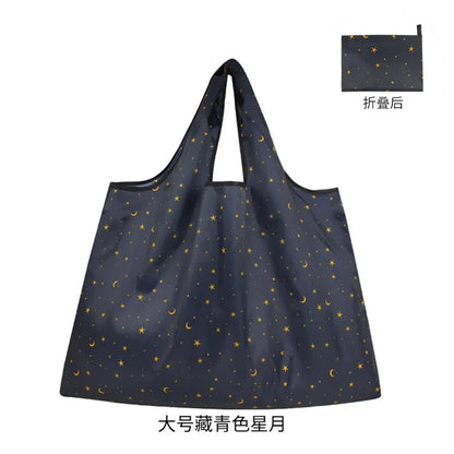 Big Reusable Grocery Bags Large-Capacity Shopping Bags Women's Bags High-Quality Waterproof Handbags Washable Tote Solid Colors Leedoar