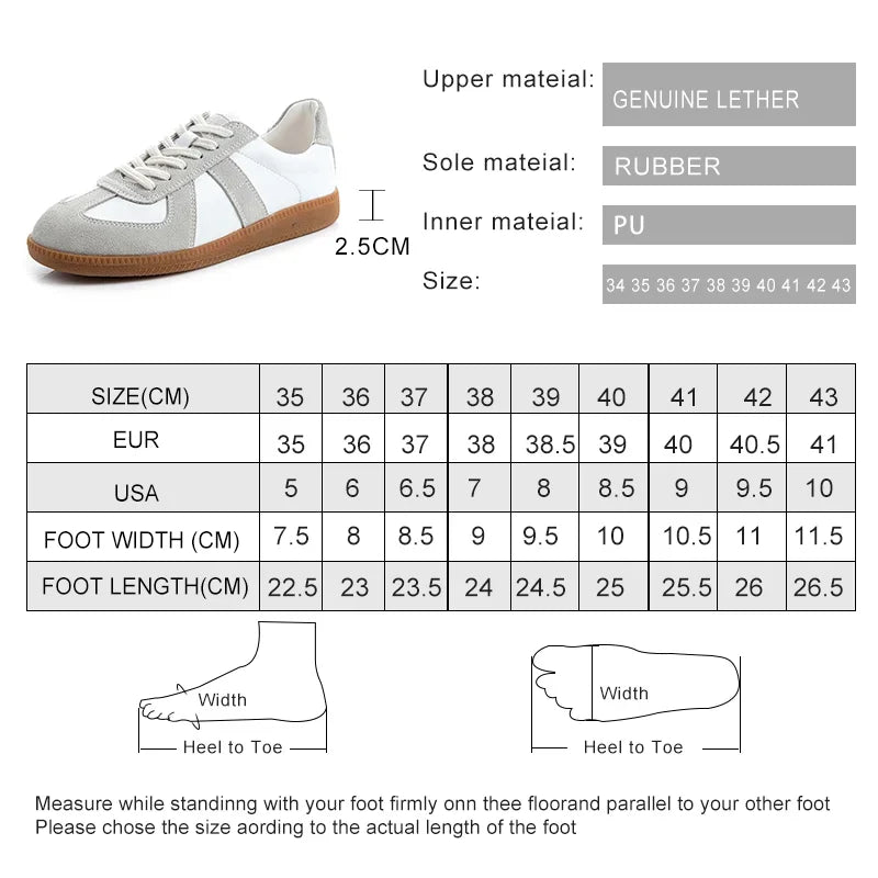 Women's Sneakers 2024 New Genuine Leather Ladies Moral Training Shoes Casual Spring Flat Shoes Women Leedoar