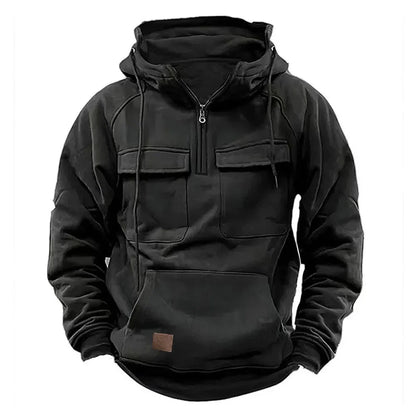 US Tactical Polar Fleece Military Warm Windproof Hiking Jackets Sweater Hood Men's Hooded Thickened Thermostatic Outdoor Sports Leedoar