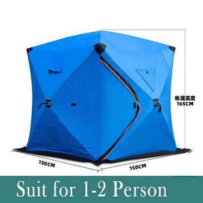 Portable Ice Fishing Tent Shelter - Easy Set-up Winter Fishing Tent