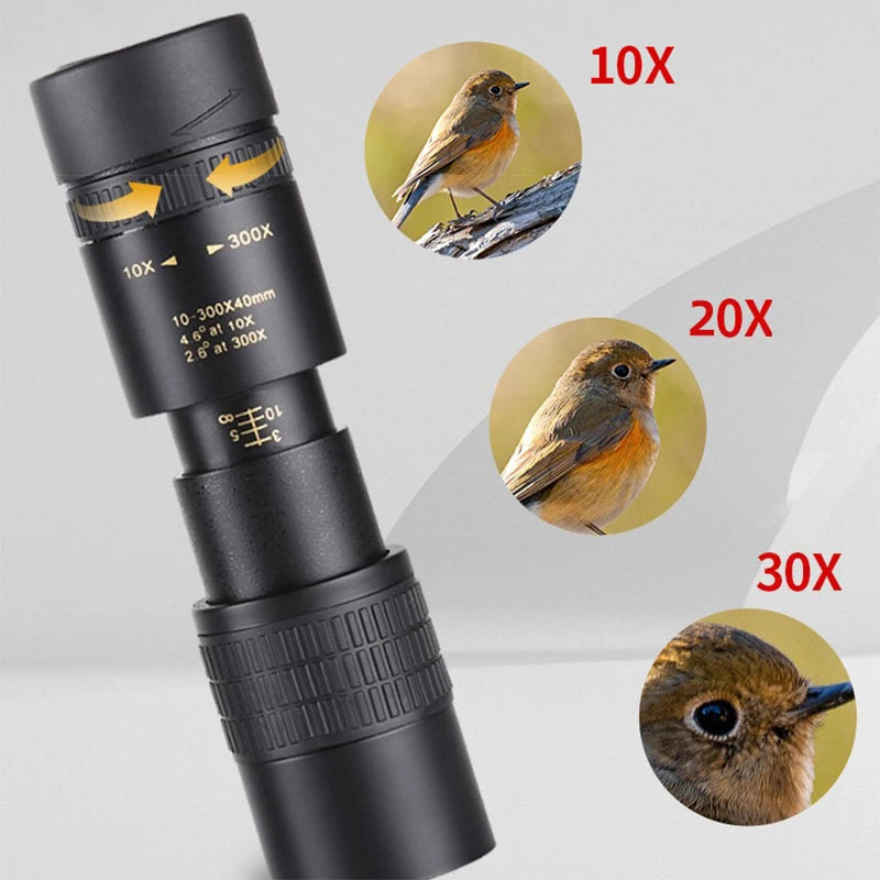 Zoom Len Spin Monoculars Mini Long Range Spyglass Telescope