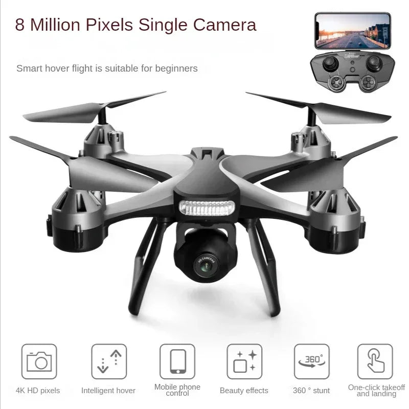 New JC801 UAV HD Professional Dual Camera Remote Control Helicopter 4K Dual Camera Drone Aerial Photography Quadcopter WIFI Leedoar