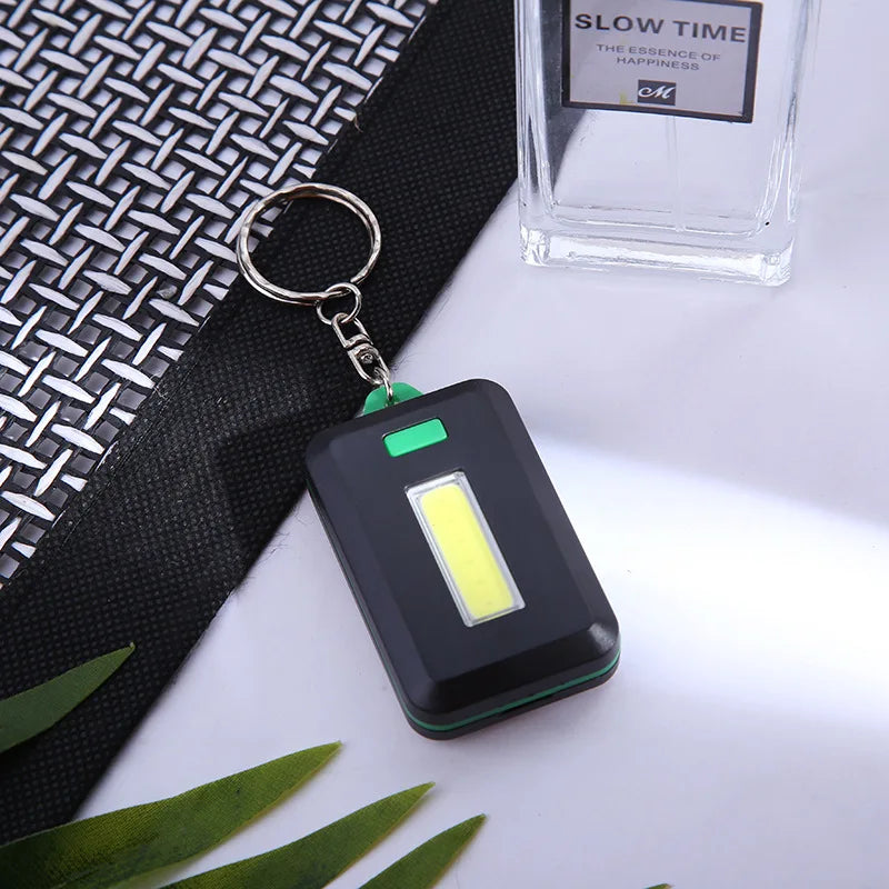 Mini LED Flashlights Keychain Portable Emergency  Camping Light Keyring Torch Compact 3 Modes Backpack Flashlight Leedoar