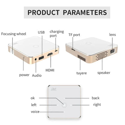 2023 New P30 DLP Mini Portable Projector 1080p Home Cinema TV Proyector LED Video Beamer For Outdoor Support USB Micro SDK Leedoar