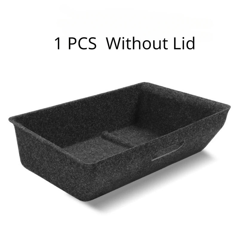 Car Seat Storage Box Drawer Bracket Car Storage Box Felt Storage Box Car Accessories Suitable For Tesla Model Y Leedoar