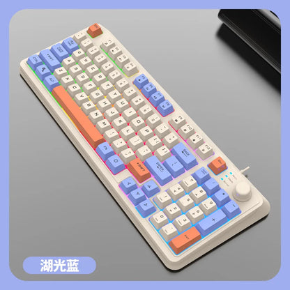 XUNFOX K82 Wired Keyboard Manipulator Feel Luminescent Electric Competition Game Desktop Computer Notebook Office Home Keyboard