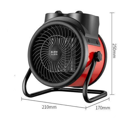 2000W 3000W Aquecedor elétrico industrial portátil Termostato Aquecedor de ar Radiador Aquecimento rápido de ambiente 3 Ajuste de engrenagem Proteção contra superaquecimento 