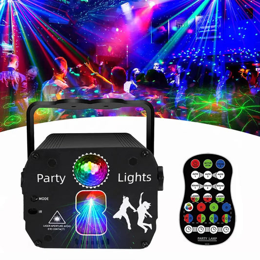 New Disco DJ Party Decoration Club Laser Light LED Disco Bar Rotating Disco Dance DJ Equipment Light Projector Party Effects