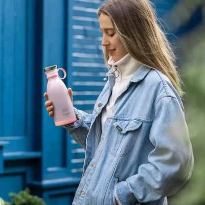 Mini licuadora eléctrica portátil para jugos, exprimidor de naranjas y limones, con carga por succión magnética por USB, mezclador de frutas, exprimidor fresco