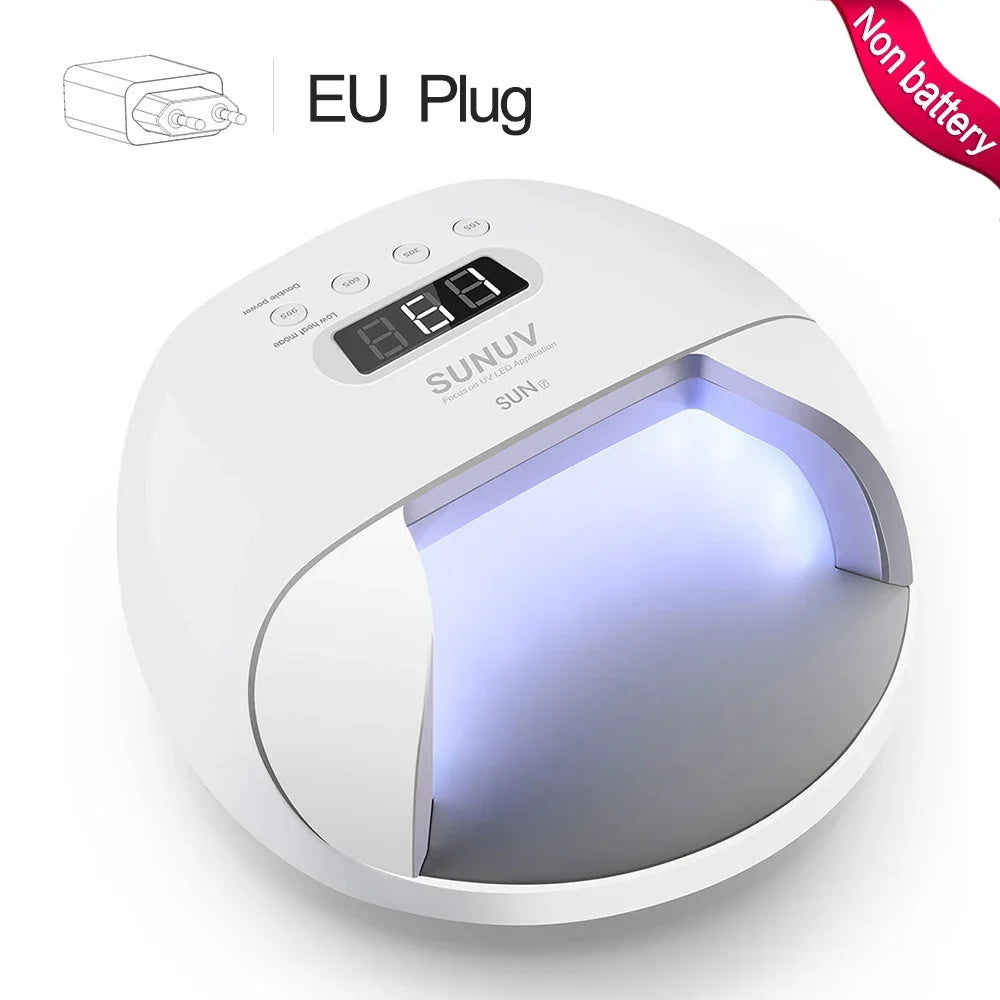 SUNUV Nail lamp SUN7 UV LED Lamp Dryer Big Power Fast Curing Nail Gel Professional Nail Dryers UV Gel Drying Tools Machine Leedoar