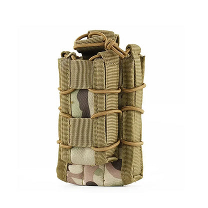 Military Molle System Magazine Bag M4 AR15 AK Universal Fast Double Deck Magazine Holster Nylon Tactical Airsoft Accessories Leedoar