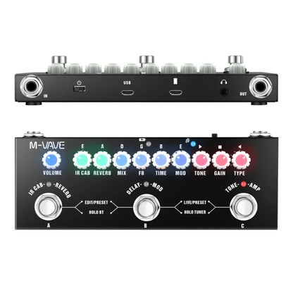 Pedal de efectos combinados para guitarra eléctrica multifuncional portátil CUBE BABY con reproducción de música inalámbrica y grabación por teléfono