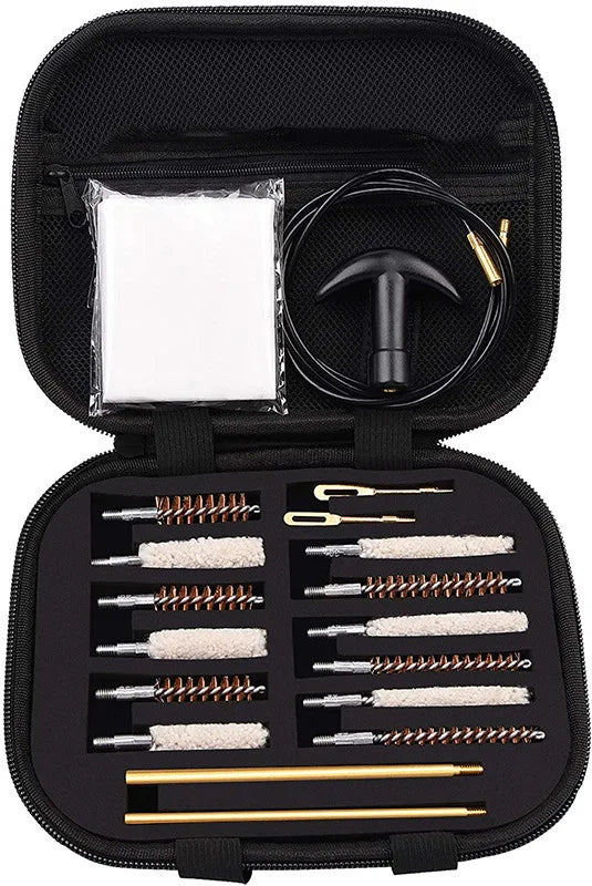 18/19/28Pcs Pistol Cleaning Kit 9mm Gun Cleaning Kits Weapon Cleaning Universal Handgun Pistol Brush Tool Hunting Accessories Leedoar