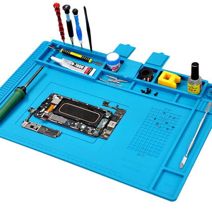 Almofada de reparo Isolamento Estação de solda resistente ao calor Tapete de solda de silicone Almofada de trabalho Plataforma de mesa para estação de solda BGA