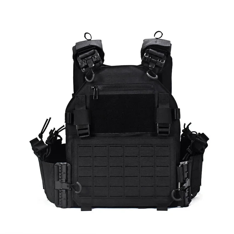 Quick Release Tactical Vest Hunting Men Plate Carrier Chest Rig Military Combat Armor Vests Outdoor CS Training Airsoft Vest Leedoar