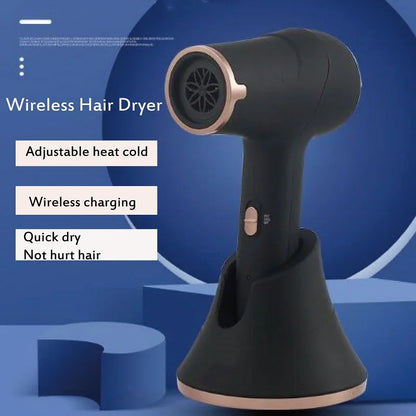 5000mAh Cordless Hair Dryers Rechargeable Portable Travel Hairdryer Wireless Blowers Salon Styling Tool   Hot and Cool Airs 300W Leedoar