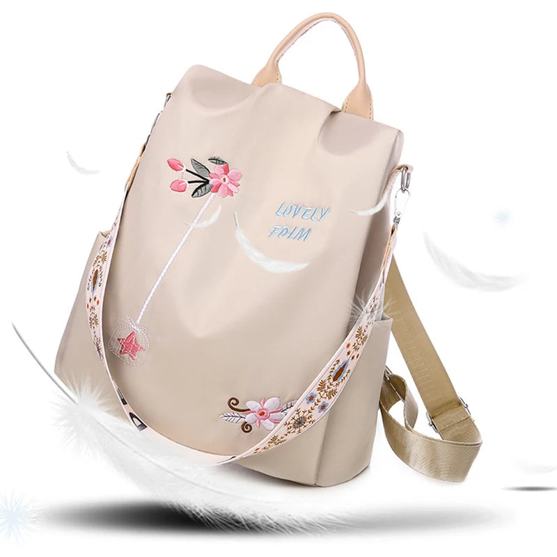 New Arrival Shoulder Waterproof Oxford Fashion Anti-theft Women Backpacks Print School Bag High Quality Large Capacity Backpack Leedoar