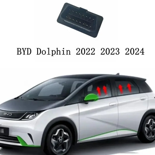 Para BYD Dolphin 2023-2024 Carro Automático Janela Levantador OBD Plug Módulo Mais Próximo