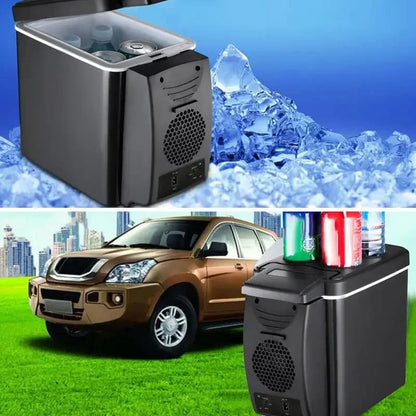 Car Mounted Mini Refrigerator 6-Liter Insulated Refrigerated Container Semiconductor Car Mounted Insulated Small Refrigerator Leedoar