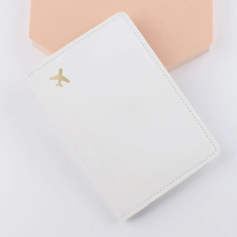 2023 New Leather Document Bag Airplane Travel Passport Book Protective Case Clip PU Package Travel Solid Unisex Bags Card Holder Leedoar