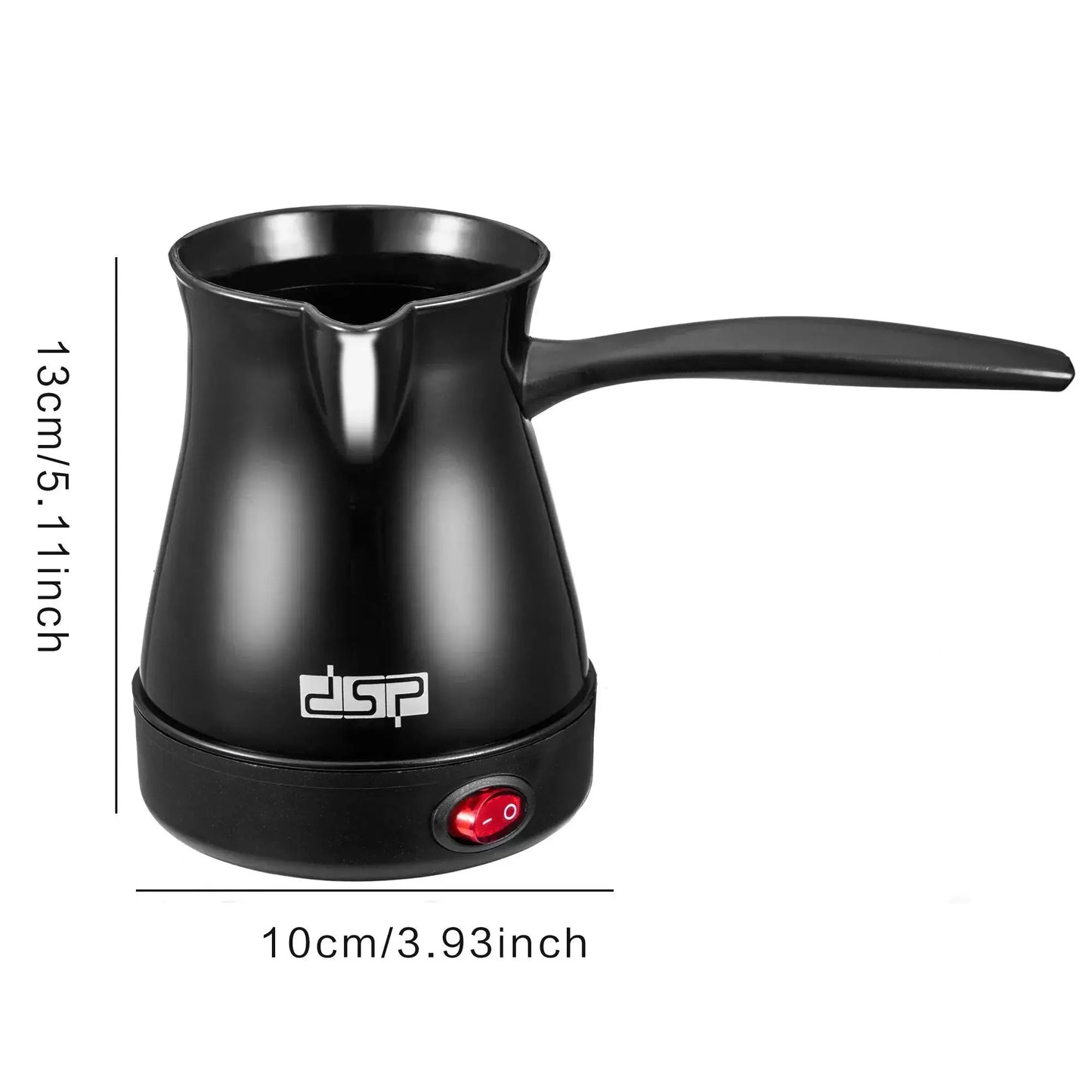 Cafeteira elétrica aquecida Moka Pot 600W 220V DSP Material resistente ao calor Alça adequada para cozinha Café 