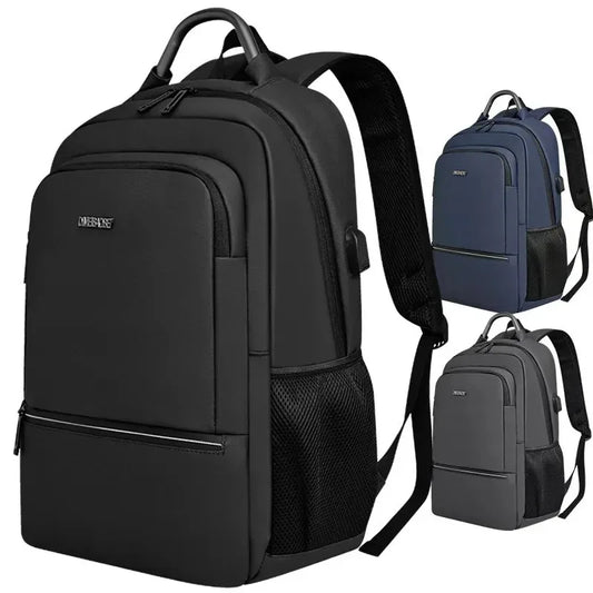 Mochila para computadora portátil de 16 pulgadas para hombres, mochila de viaje de negocios de gran capacidad, repelente al agua, mochila escolar simple para estudiantes 