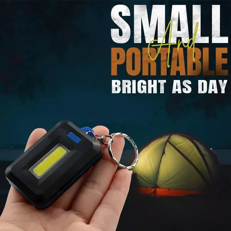 Mini LED Flashlights Keychain Portable Emergency  Camping Light Keyring Torch Compact 3 Modes Backpack Flashlight Leedoar