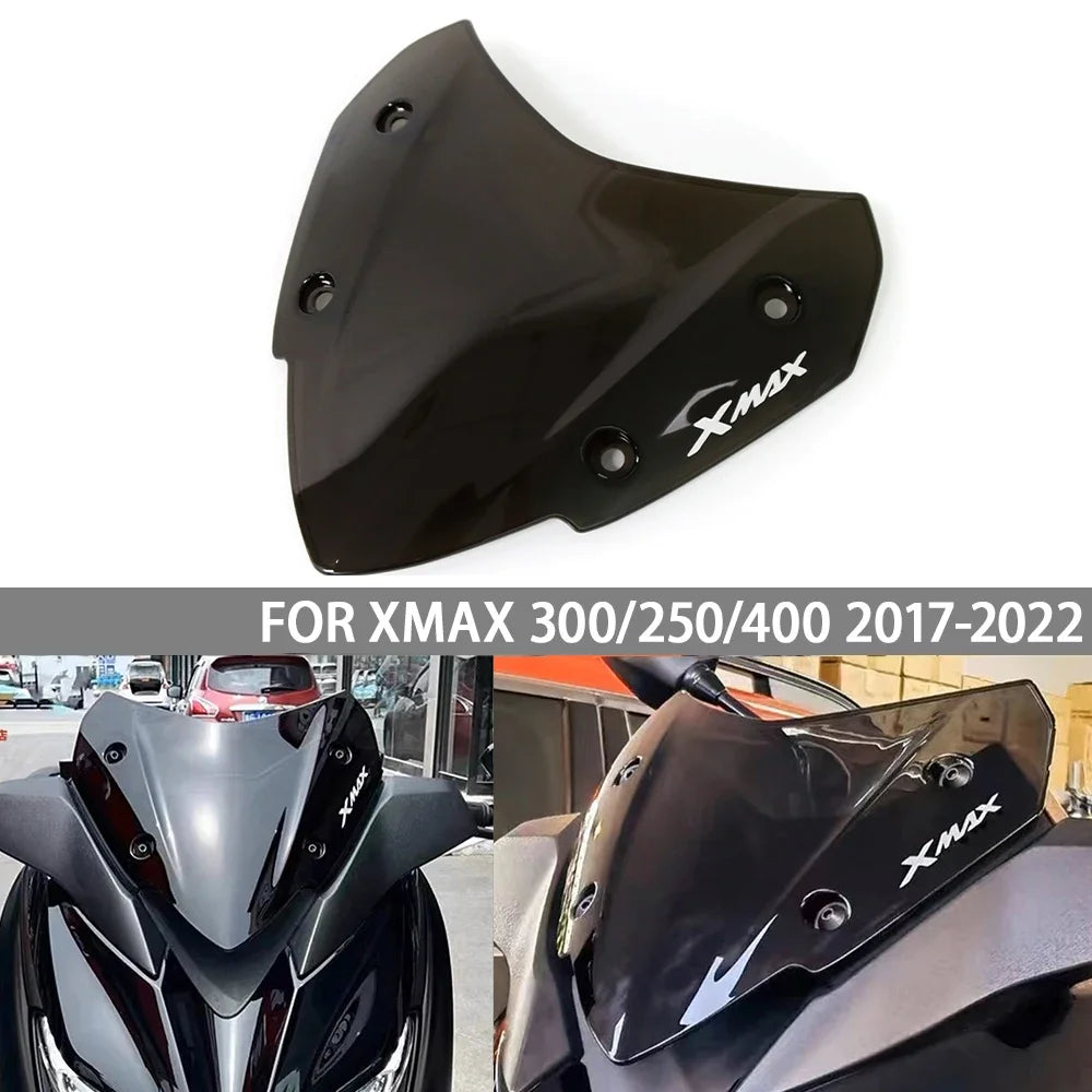 Motorcycle Sport Windshield Suitable for 17-22 Yamaha XMAX300 Modified Original Sports Front Windshield Style Small Windshield Leedoar