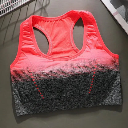 Seamless Sports Bra, Shock-absorbing, Steel Ring Free, Fashionable Vest, Breathable, Quick Drying Yoga Vest, Stress Free Fitness Leedoar