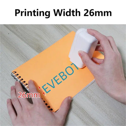 Handheld Portable Inkjet Printer Wide Format 26mm Wireless Bluetooth Custom Editing HD Printing Word/Picture/Tattoo Logo/Pattern Leedoar