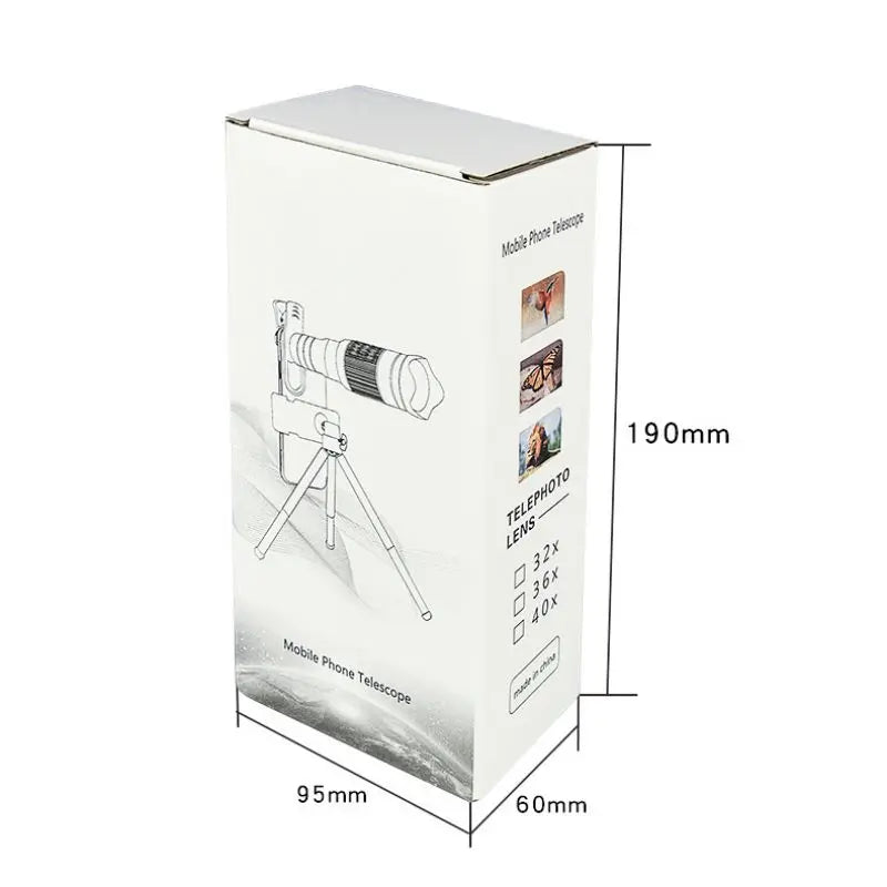 Lente para celular 36X HD Telefoto Lente externa portátil para celular ZOOM Telescópio fotográfico HD de alta potência com câmera 37MM 0,45X 49UV