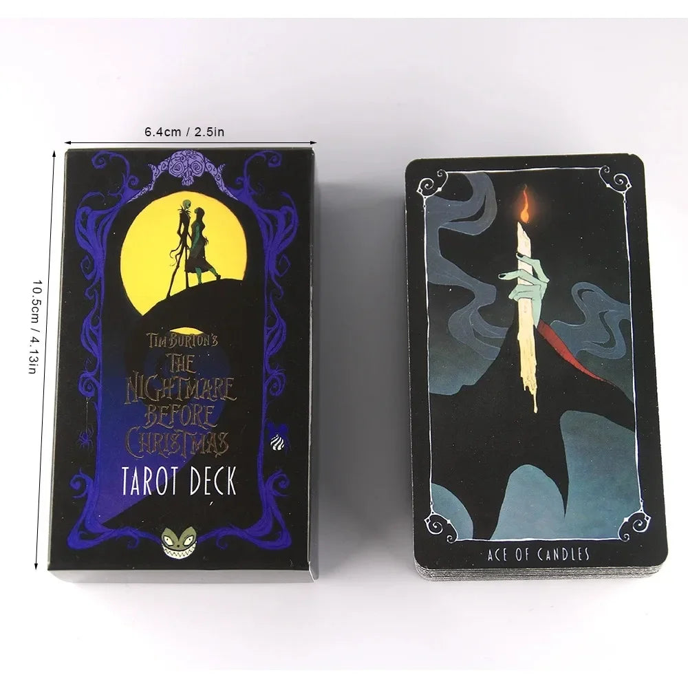 10,3*6cm Tim Burton's O Estranho Mundo de Jack Tarot Sortilege Jogo de Tabuleiro High Magic Tarot Deck Rider Waite 