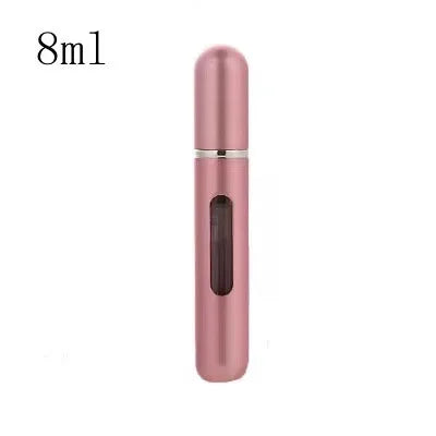 5ml/8ml Mini Portable Perfume Spray Bottle Refillable Aluminum Atomizer Bottle 5ml Container perfume refill bottle travel Leedoar