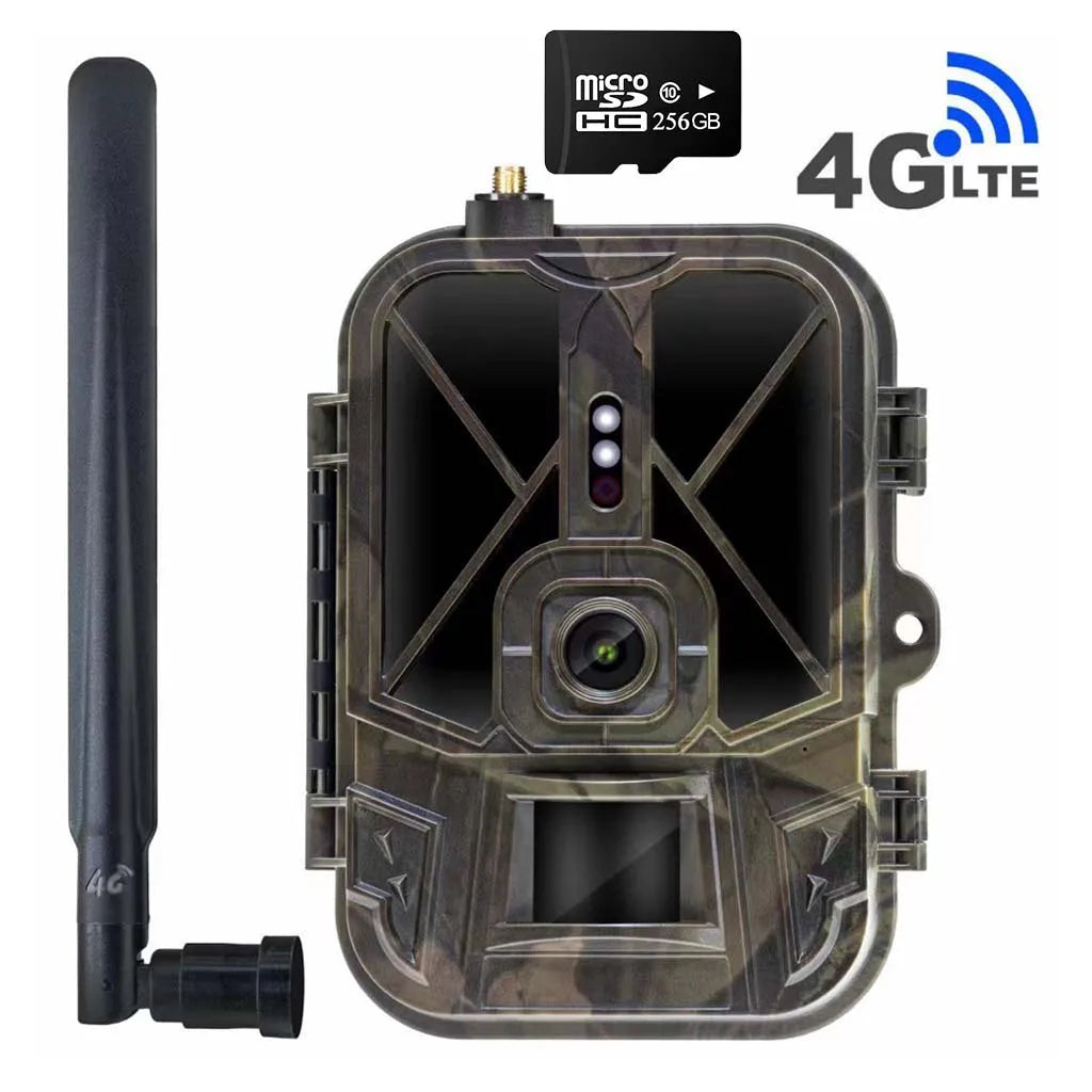 4G LIVE Video Hunting Trail Camera 10000mah Lithium Battery Cellular Camera 36MP4K Wireless APP Cloud Service IR Night Vision De Leedoar