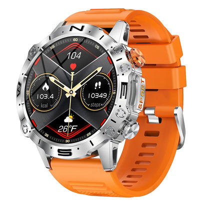 K59 Sports Bluetooth Calls Smart Watch 1.43 Inch AMOLED Screen IP67 Life Waterproof Multi-sport Mode Outdoor Fitness Smartwatch Leedoar