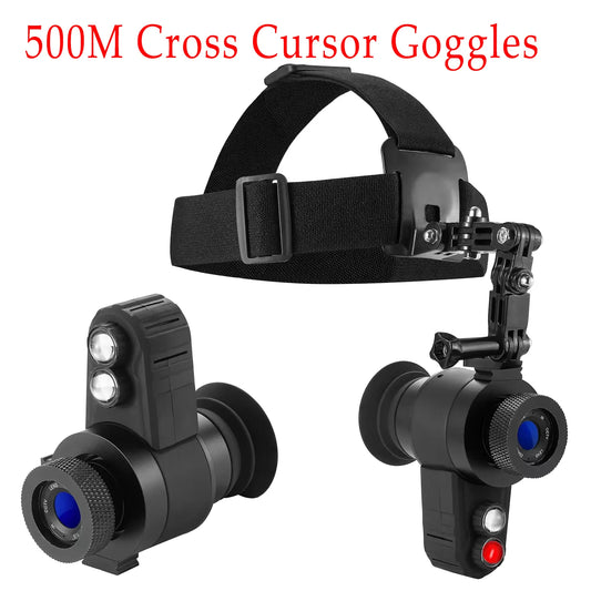 500M Cross Cursor 7X Instrumento de Visão Noturna Infravermelho HD 1.5'' Telescópio de Busca Visando Visão Noturna Equipamento de Caça Fantasma