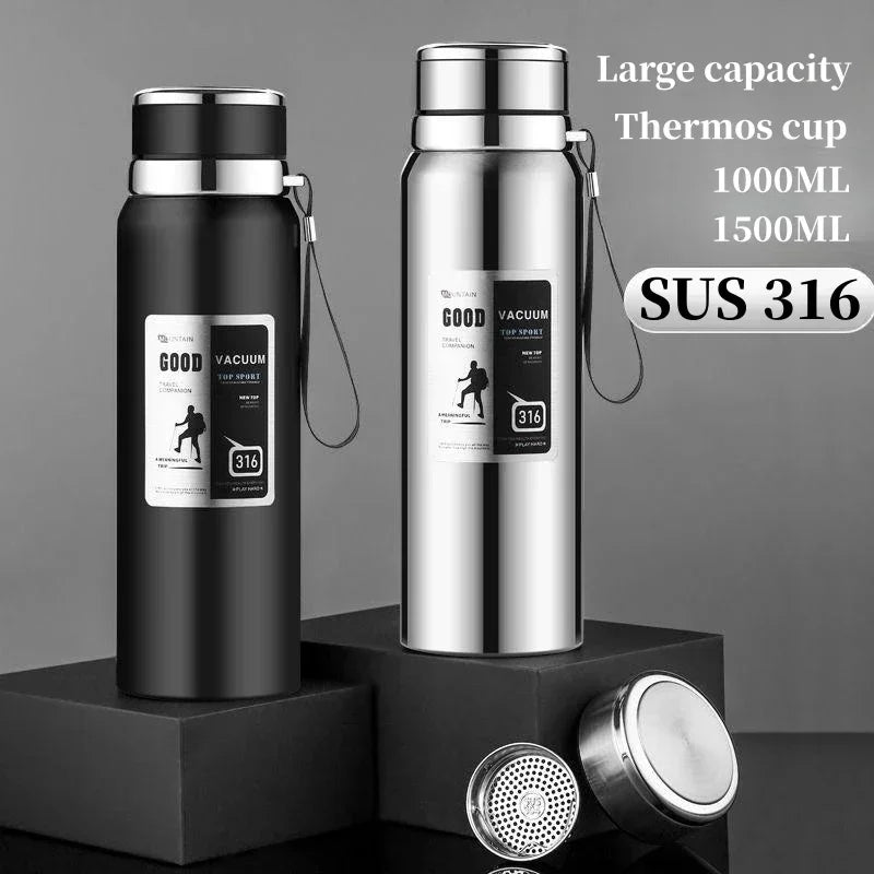 1000ml Large Capacity Stainless Steel Insulated Water Bottle